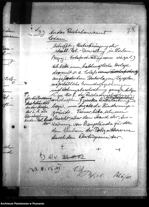 Obraz 11 z jednostki "Unterbringung der Staatlichen Polizeiverwaltung in Leslau (Włocławek)"