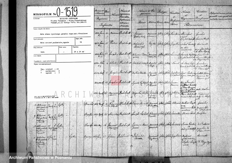 Obraz 2 z jednostki "Duplikat urodzonych, zaślubionych i zmarłych"