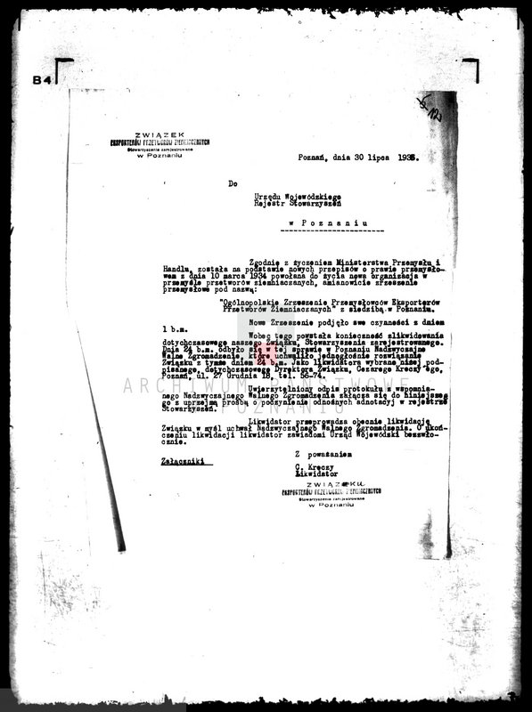 Obraz 16 z jednostki "/,,Cerelita" Wielkopolski Związek Zawodowych Hodowców i Wytwórców Nasion i Ziemniaków Siewnych/"