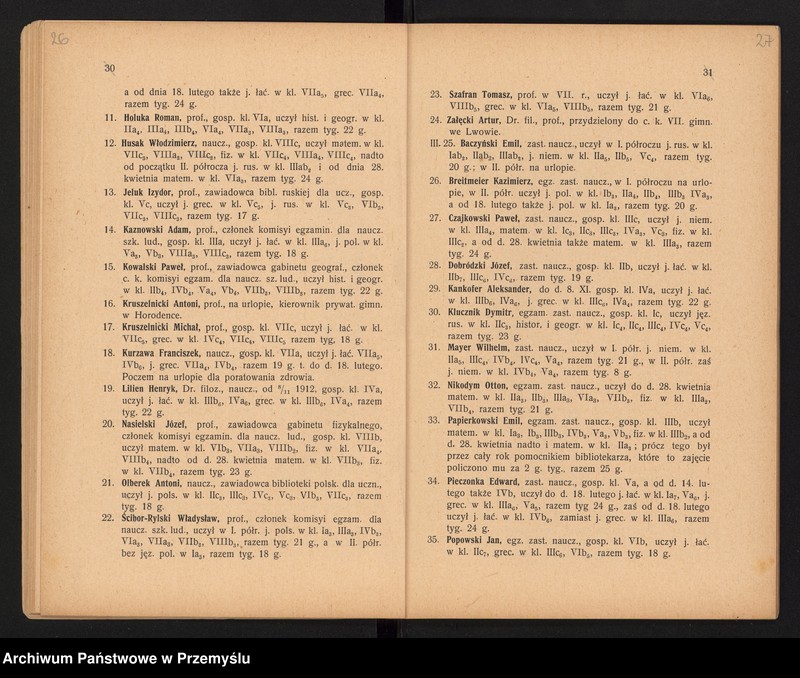 image.from.unit.number "Sprawozdanie Dyrekcji c.k. Gimnazjum Wyższego w Brzeżanach za rok szkolny 1912/13"