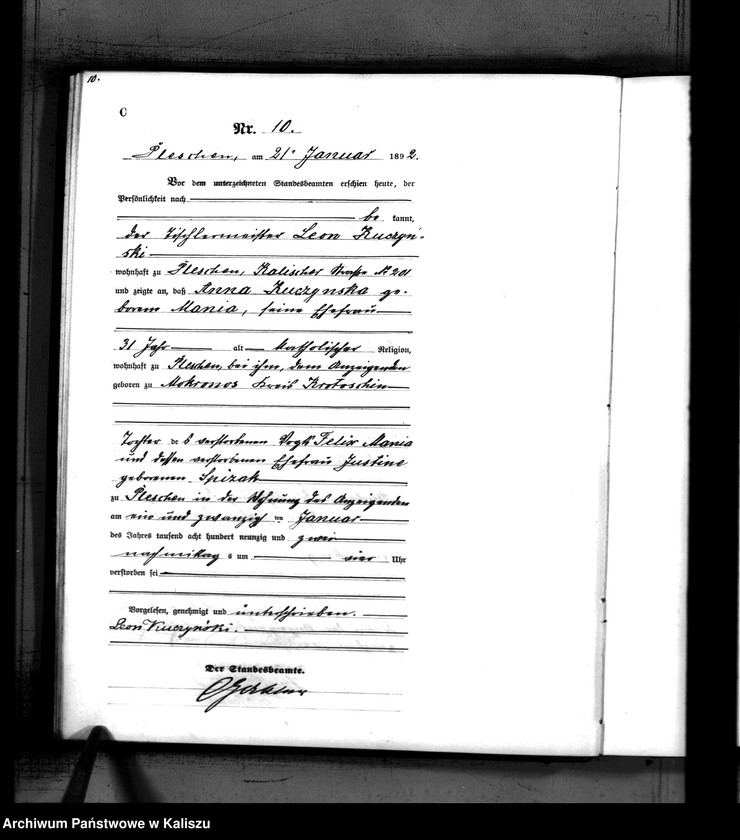 Obraz 13 z jednostki "[Księga zgonów]"