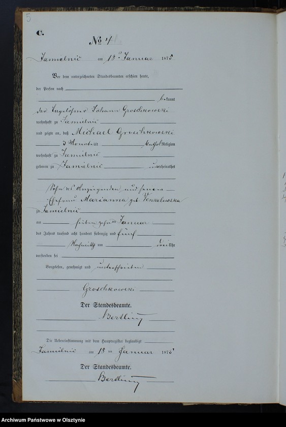 Obraz 7 z jednostki "Sterbe-Neben-Register Nr 1 - 37"