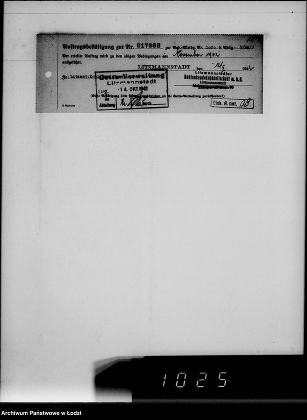 image.from.unit.number "Lebensmitteleinkauf. Aufträge, [Lieferscheinen und Rechnungen] 17661-17725"