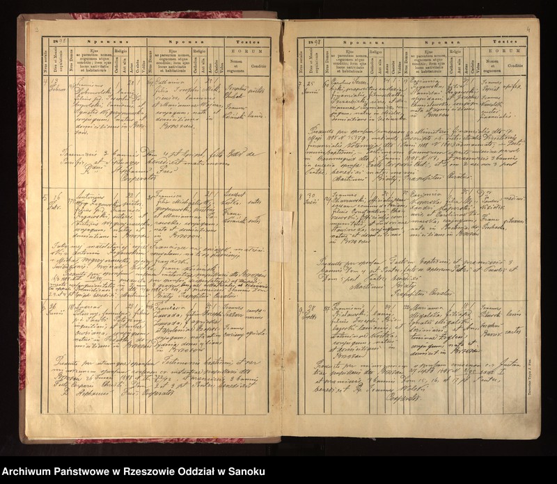 image.from.unit.number "Księga urodzeń, małżeństw i zgonów dla miejscowości Brzozów"