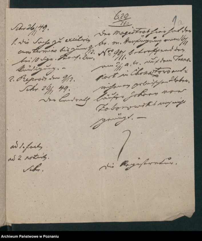 Obraz 5 z jednostki "A. betr. den polnischen Emigranten Gutspächter von Zaborowski"