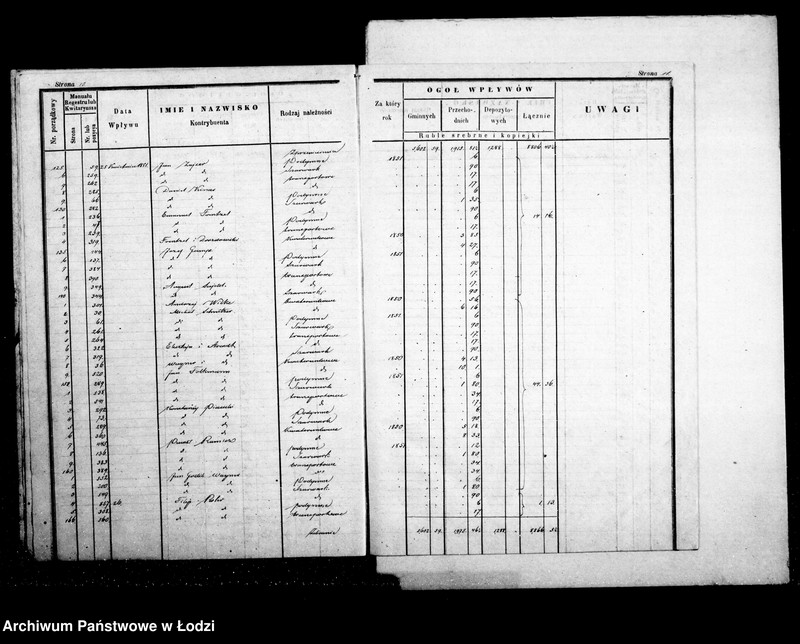Obraz 10 z jednostki "Dziennik przychodu i wydatku kasy ekonomicznej m. Łodzi na r. 1851"