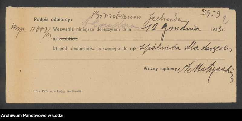 Obraz 4 z jednostki "Jechuda Birnbaum- sprzedaż pończoch i trykotów"