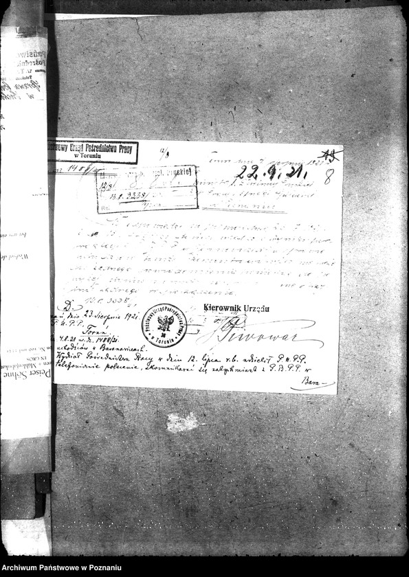 Obraz 12 z jednostki "[Wnioski i korespondencja w sprawie zatrudnienia bezrobotnych]"