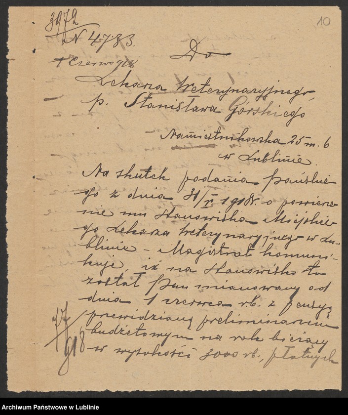 image.from.unit.number "Służba Stanisława Górskiego miejskiego lekarza weterynaryjnego"