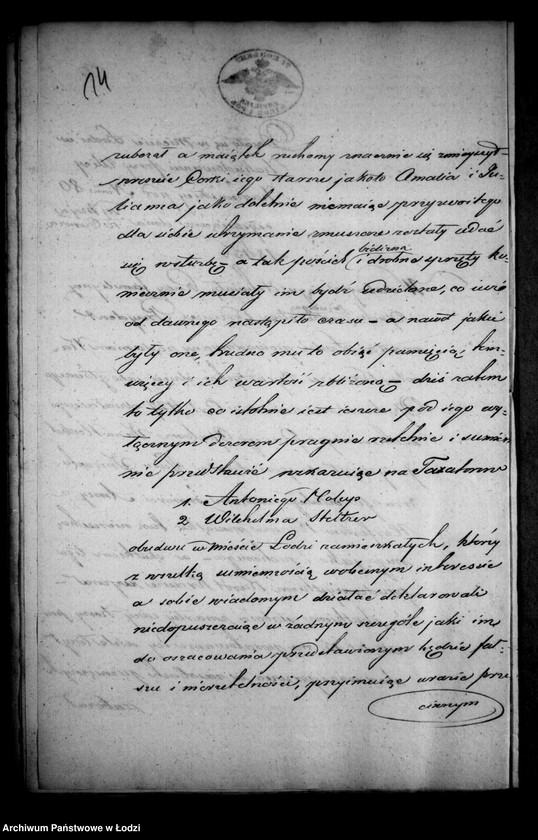 Obraz 18 z jednostki "Akta tyczące się ustanowienia rady familijnej i spisu inwentarza po zmarłej Annie z Kerfertów Krauze"