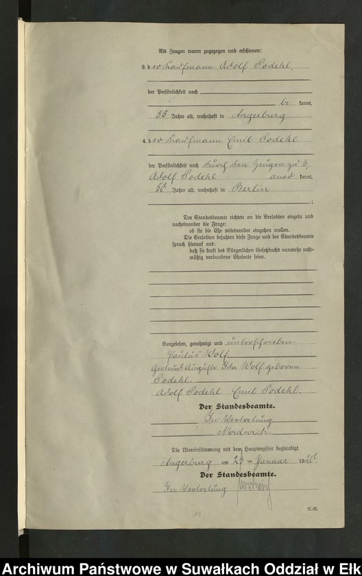 image.from.unit.number "[Heirats - Register (Neben - Register) Standesamt Angerburg einschl. der Bezirke, Gr. Strengeln, Prinowen und Kehlen Kreis Angerburg] No 1 bis 49"