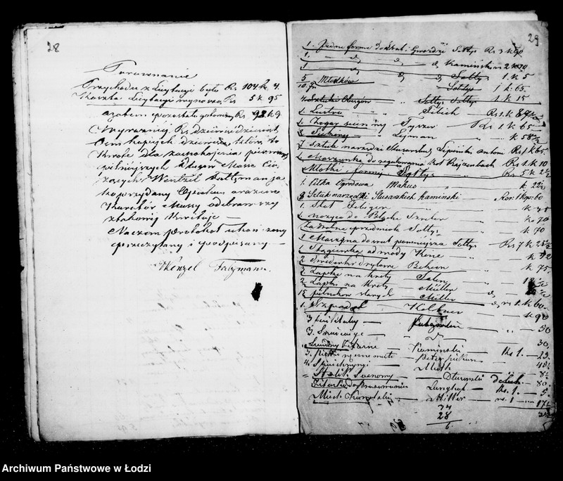 Obraz 20 z jednostki "Akta tyczące się ustanowienia opieki nad nieletnimi Robertem, Juliuszem – synami i Matyldą i Natalią – córkami rodzeństwem Fattman po zmarłych Wincentym i Wilhelminie małżonkach Fattman"