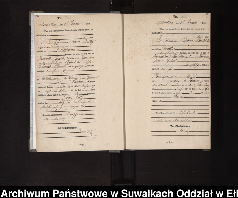 image.from.unit.number "Geburts-Haupt-Register des Königlichen Preussischen Standes-Amtes Nikolaiken Kreis Sensburg"