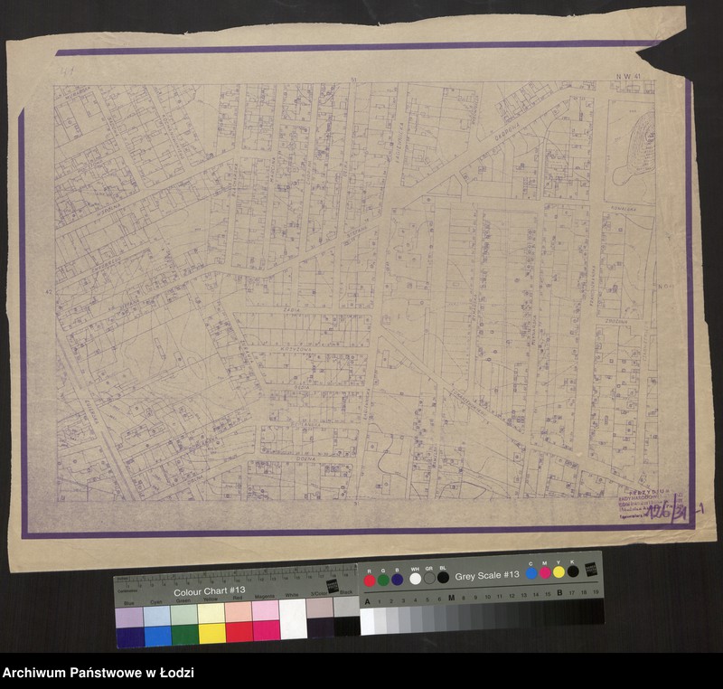 Obraz 1 z jednostki "Plan miasta Łodzi Sekcja NW 41"