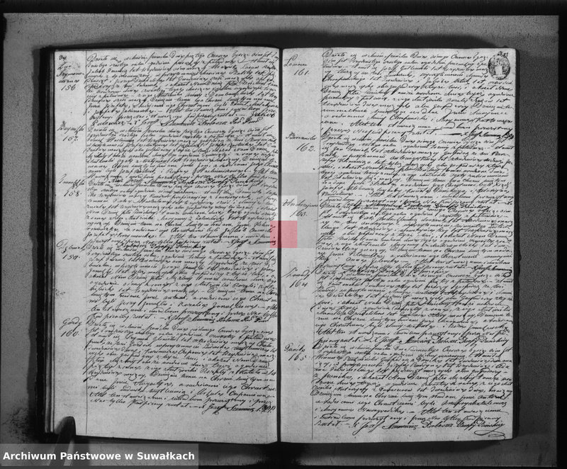 image.from.unit.number "Duplikat urodzonych, zaślubionych i umarłych parafii puńskiey roku 1836"