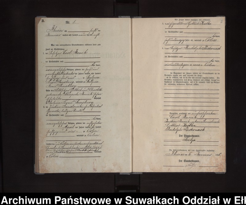 image.from.unit.number "Heiraths-Neben-Register des Königlichen Preussischen Standes-Amtes Orlen Kreis Loetzen"