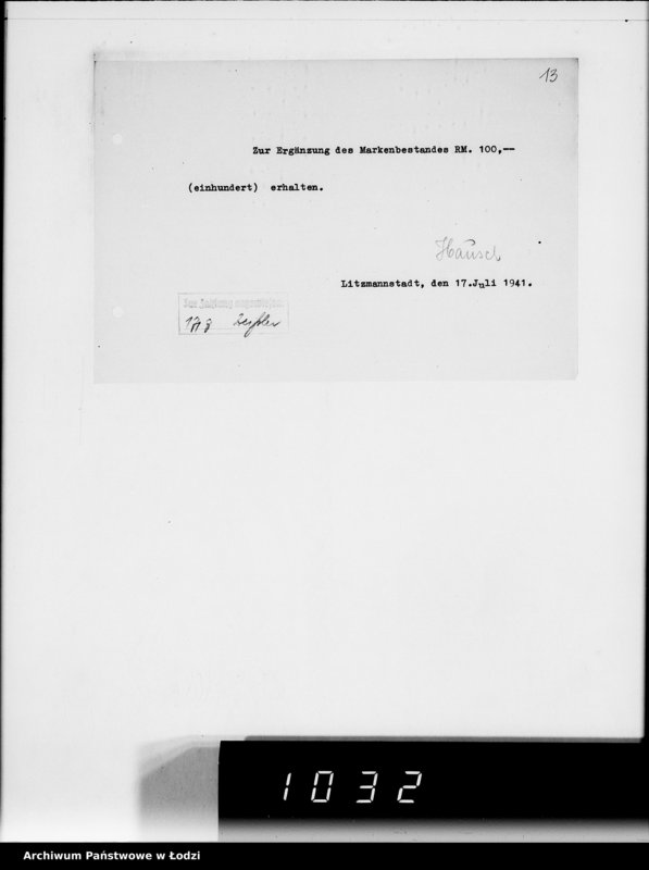 Obraz 17 z jednostki "9 Kassenbelege nr 3648-3899"