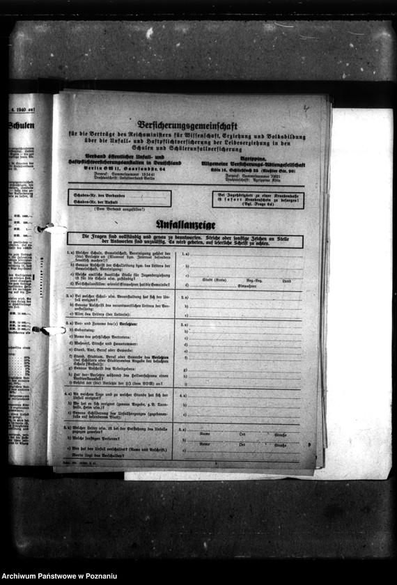 Obraz 8 z jednostki "Unfall und Haftpflichtversicherung Schüler und Lehrkräfte. [Sprawy ubezpieczeniowe]."