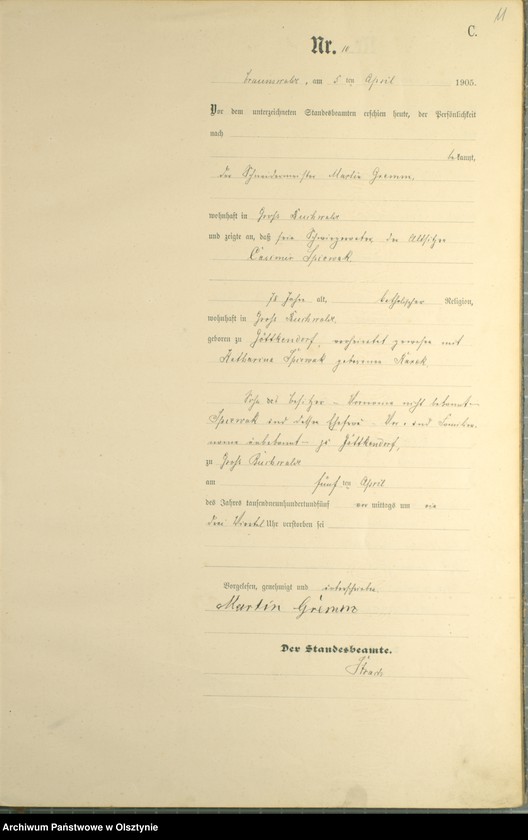 image.from.unit.number "Sterbe-Haupt-Register Nr 1 - 38"