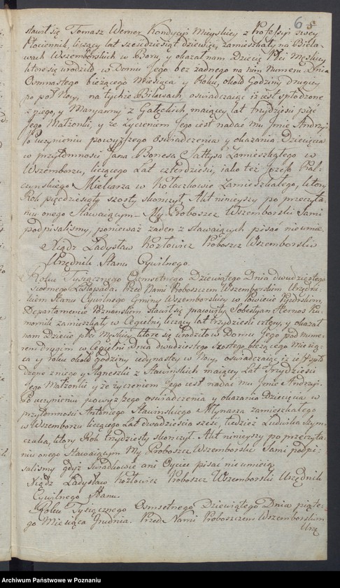 Obraz 8 z jednostki "Księga Aktów Urodzenia tudzież Księga Aktów Zejścia."