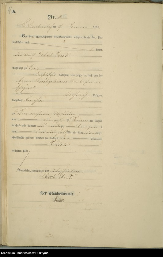 image.from.unit.number "Geburts-Haupt-Register Nr 1 - 127"