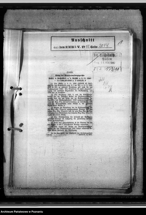 Obraz 5 z jednostki "Finanzbedarf der Gemeinden. Abbau von Rasenerzen. Finanzlage der Städte Jarotschin, Pleschen"