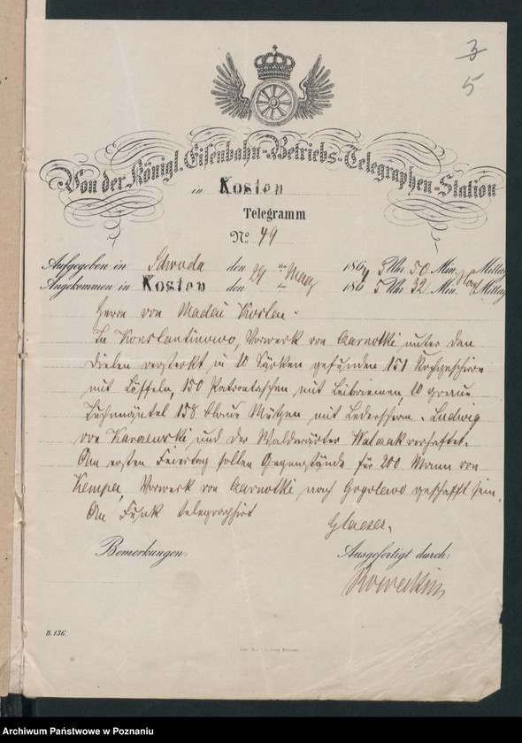 Obraz 8 z jednostki "Ludwig von Karczewski in Czarnotki und die im Kreise Schroda /Środa/ gefundenen Ausrüstungsgegenstände."