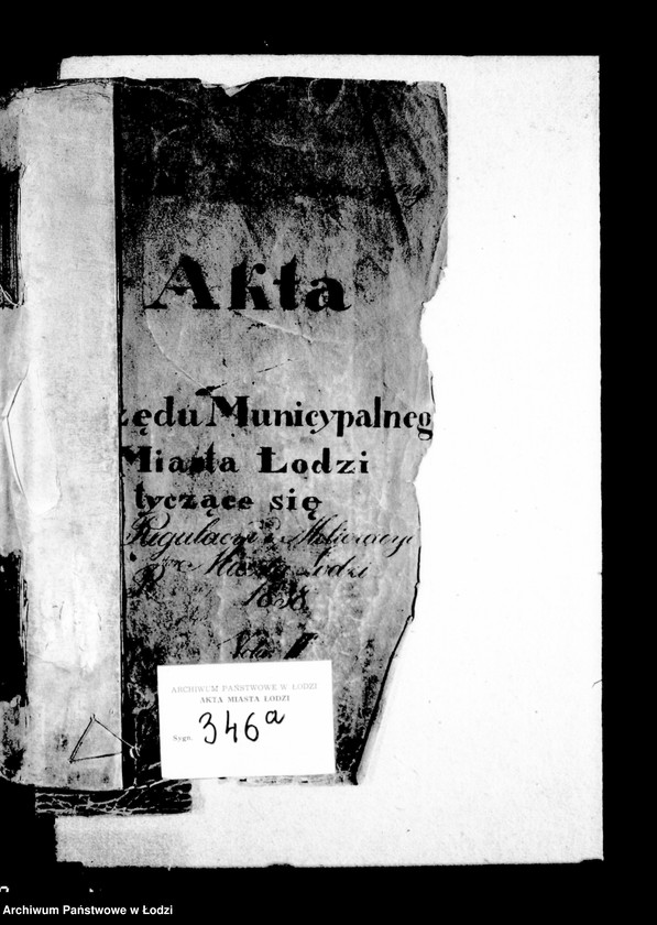 Obraz 5 z jednostki "Akta tyczące się regulacji i melioracji miasta Łodzi"