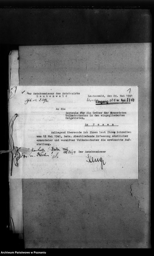 Obraz 5 z jednostki "Kreis Schroda (Środa).Korespondencja i wykazy Niemców, którzy zginęli w 1939 roku"