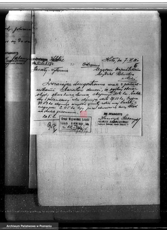 Obraz 10 z jednostki "Sprawa lasów majątku Sacały powiat kolski gmina Koźmin"