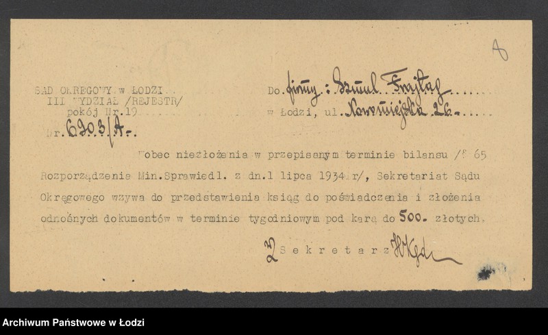 Obraz 10 z jednostki "Szmul Frajtag – sprzedaż kołder, waty i manufaktury"