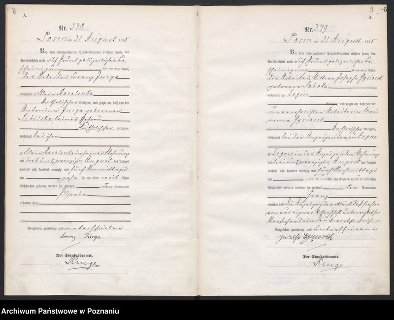 Obraz 7 z jednostki "Księga urodzeń t. II"