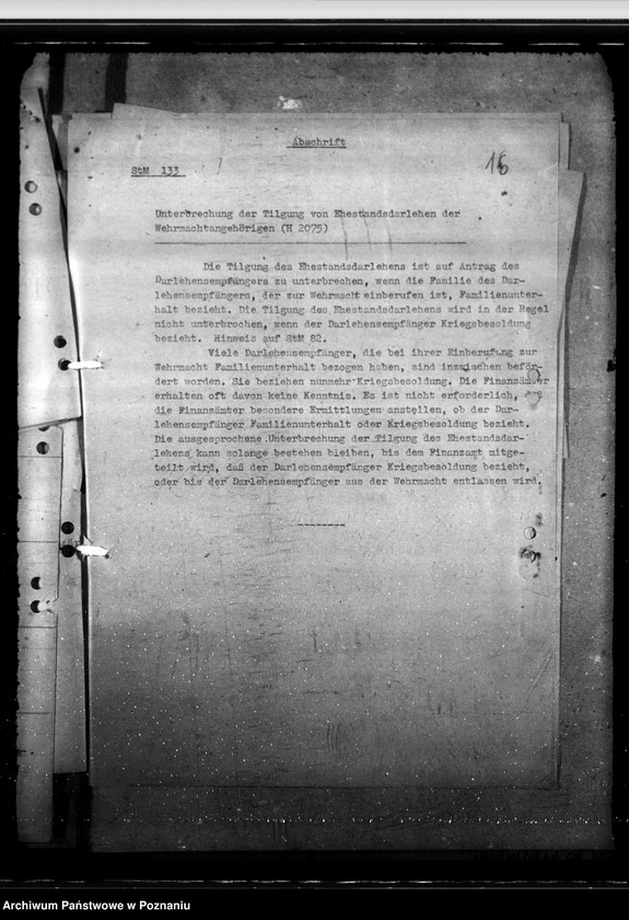 Obraz 20 z jednostki "Ehestandsdarlehen"