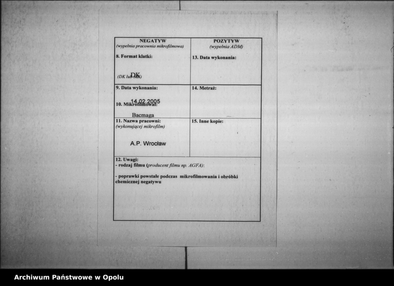 Obraz 3 z jednostki "Acta des Magistrats zu Oppeln betreffend die Schankanlage in dem Hause an der Bolkostrasse Vol. I"
