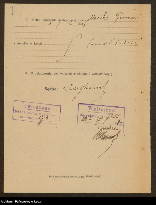 Obraz 9 z jednostki "Gerszon Mordka- sprzedaż manufaktury"