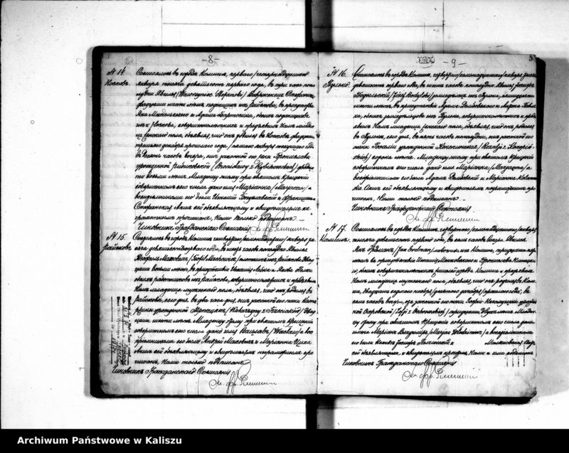Obraz 15 z jednostki "Księga urodzeń, małżeństw, zgonów (duplikat)"