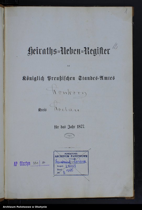image.from.unit.number "Heiraths-Neben-Register Nr 1 - 8"