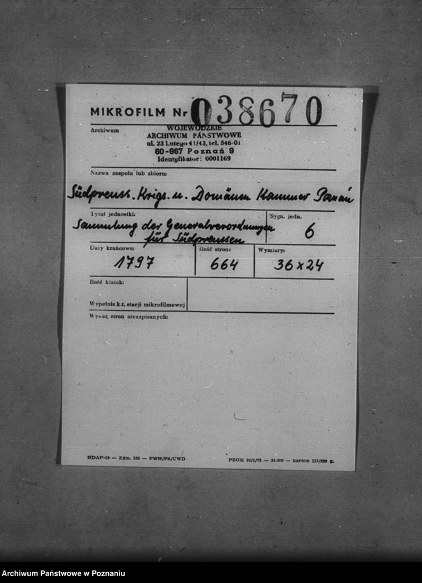 Obraz 2 z jednostki "Sammlung der Generalverordnungen für Südpreussen."