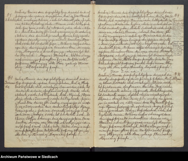 image.from.unit.number "Duplikat aktów stanu cywilnego [urodzonych, zaślubionych i zmarłych] Wiśniewskiej Maryawickiej parafii"