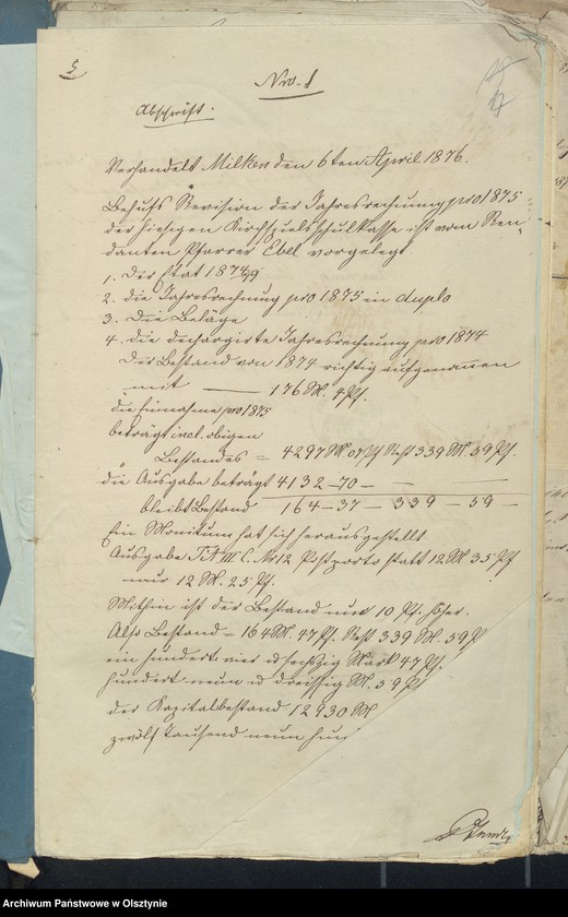 image.from.unit.number "Beläge zur Kirchspiels Schulkassen Rechnung"