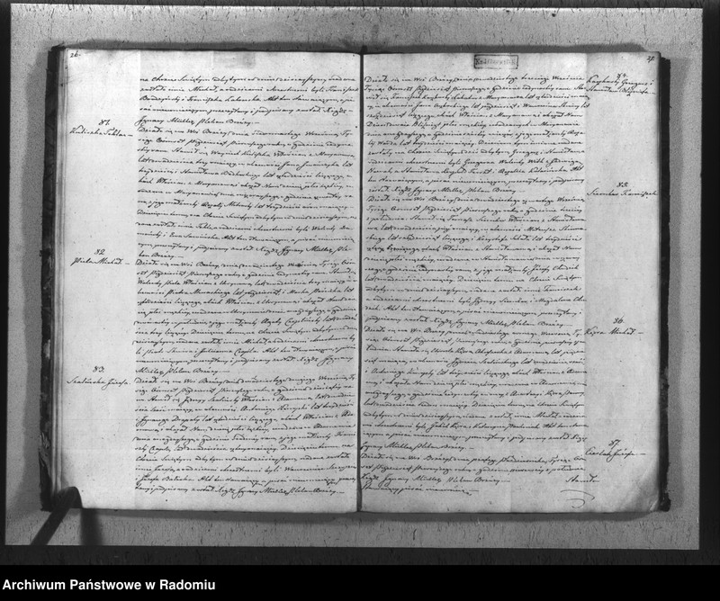 Obraz 16 z jednostki "Duplikat akt religijno cywilnych urodzonych, zaślubionych i zmarłych parafii Brzóza na rok 1851"