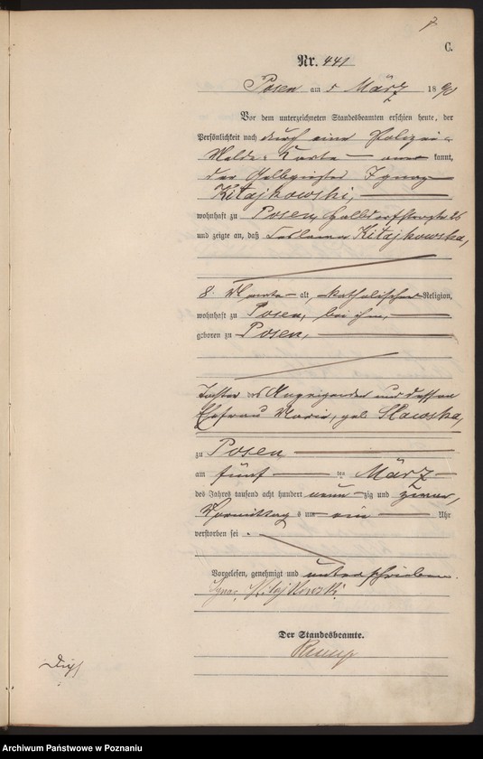 Obraz 10 z jednostki "Księga zgonów t. II"