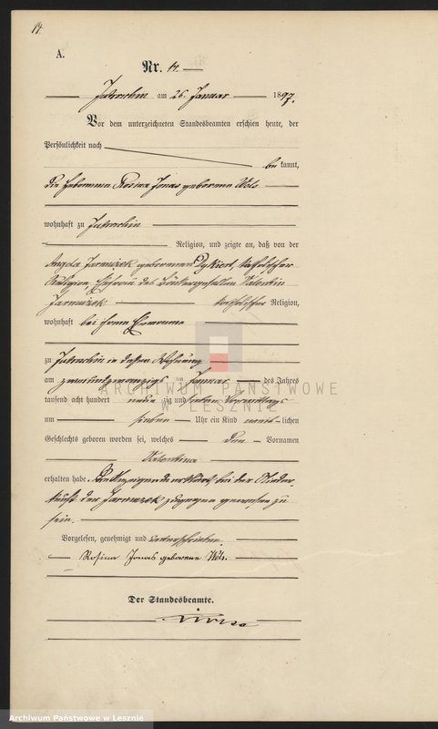 Obraz 17 z jednostki "[Księga urodzeń]"