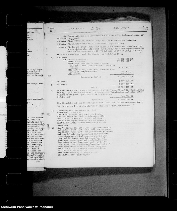 Obraz 20 z jednostki "Auszüge aus Haushaltsplänen, Kassenanschläge, Kassenabschlüsse etc."