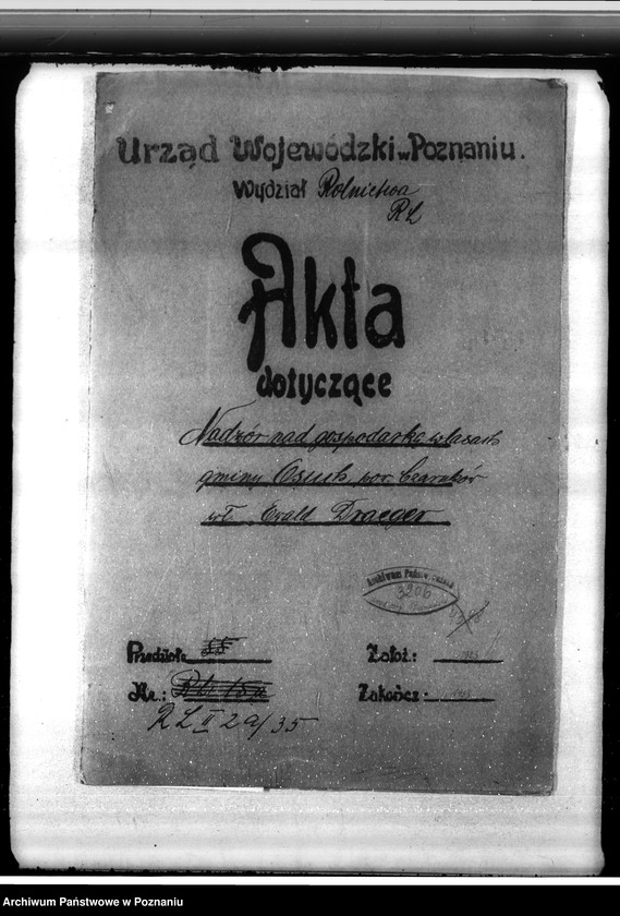 Obraz 4 z jednostki "/Nadzór nad gospodarką w lasach gminy Osuch w powiecie czarnkowskim własność Ewald Draeger"