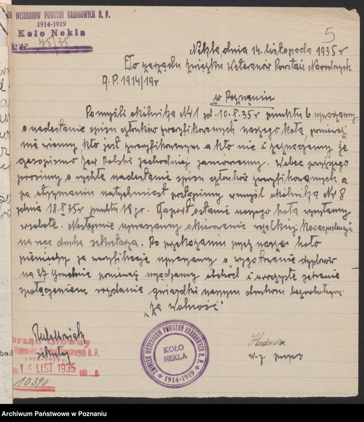 Obraz 9 z jednostki "Nekla, powiat Środa - akta koła."