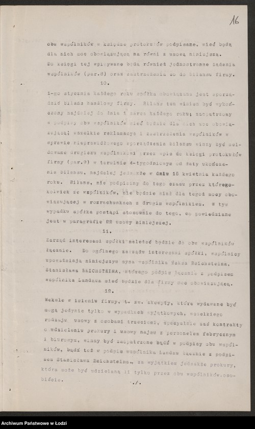 Obraz 18 z jednostki "Maks Reichstern, Maurycy Landan- fabrykacja i sprzedaż materiałów wełnianych i półwełnianych"