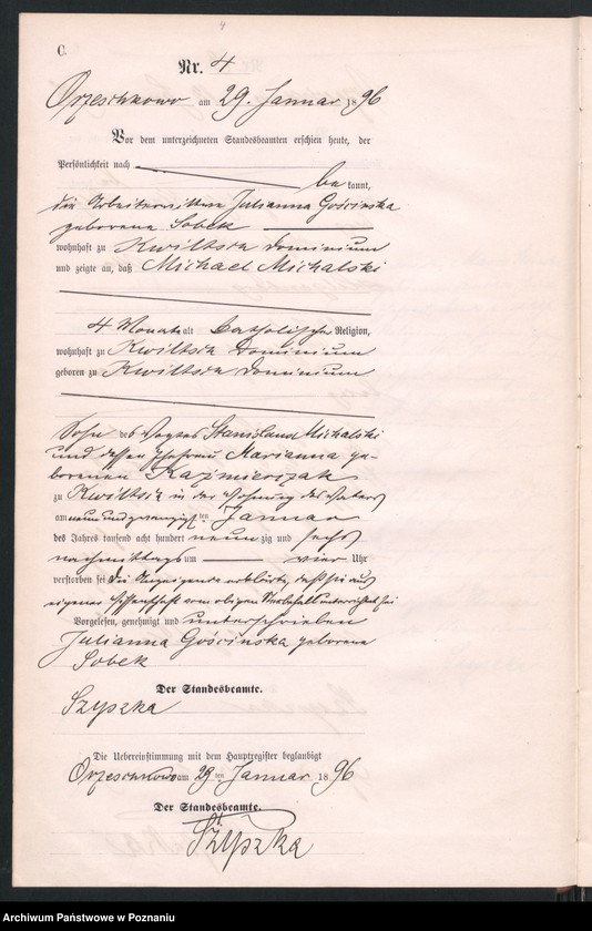 Obraz 7 z jednostki "Księga zgonów"