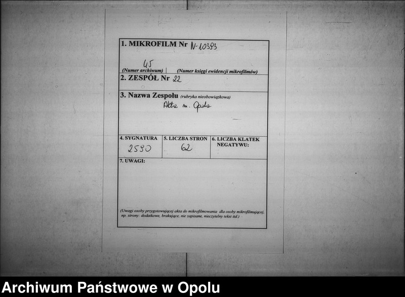 Obraz 2 z jednostki "Manual Acta in Causa der katholischen Parochianen der Stadt Oppeln c/ fiscum Vol. III"