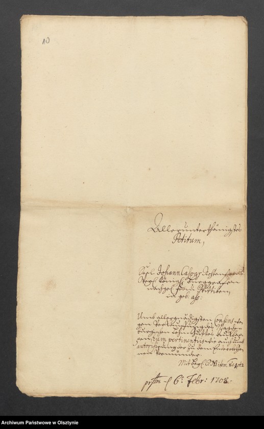 image.from.unit.number "Auklappen und die 3 Krüge in Kgl. Dorfe Schmoditten, H. [Haupt] A. [Amt] Brandenburg [Pokarmin]. Acta, den Verkauf durch die verw. [verwitwe] Anna Maria Rothenstein an ihren Schwigersohn Fab. [Fabian] Sebast. [Sebastjan] Gorzuchowski"